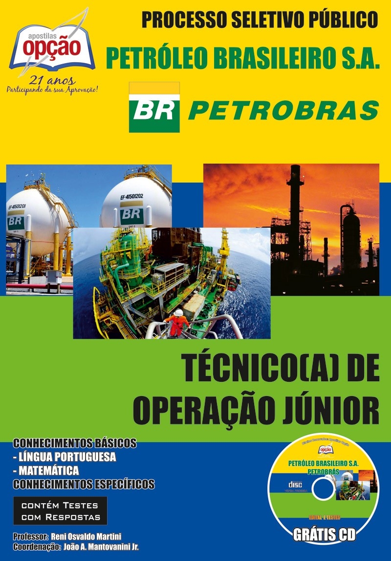Petrobras-TÉCNICO DE OPERAÇÃO JÚNIOR - Impressa: 50,00 - Digital: 30,00
